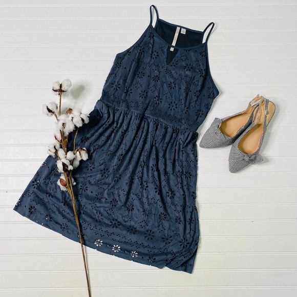 LC Lauren Conrad Dresses & Skirts - ⭐️ LC Lauren Conrad Faux Suede Eyelet Dress